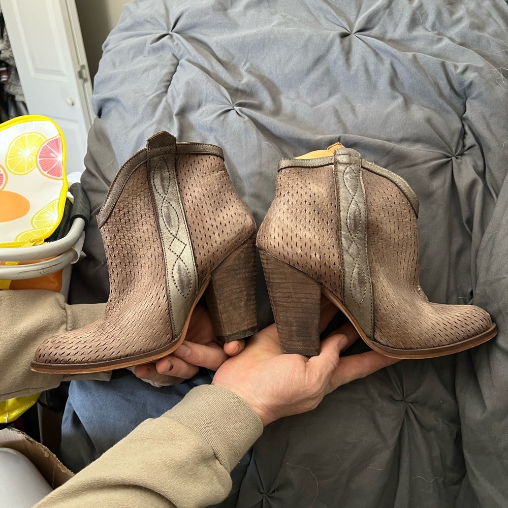 Naughty Monkey Taupe Ankle Booties